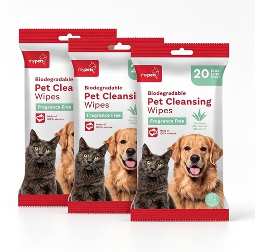 Dog cat wipes - plastic, &