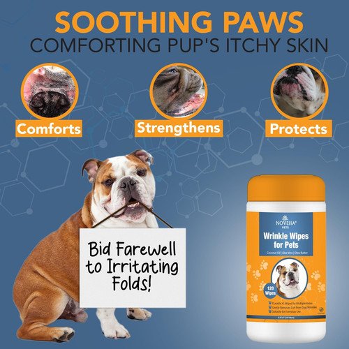 Wrinkle wipes for dogs - wipes, |