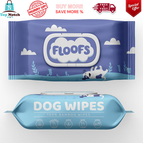 Floofs antibacterial dog - floofs, wipes