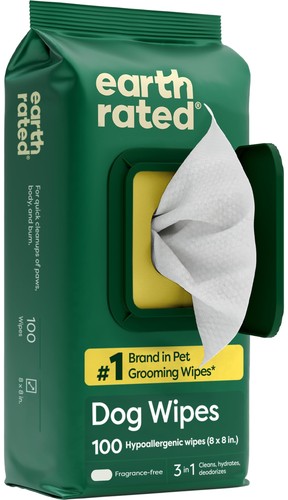 Earth rated pet wipes for - rated,
