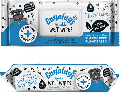 Wrinkle dog wipes for pawly - dog,