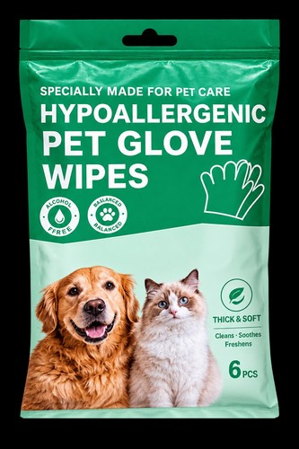 Pet glove wipes for dogs - pet,